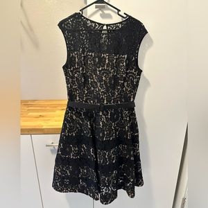 Eliza J lacy black dress